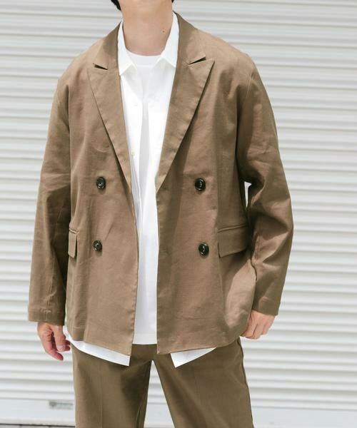 URBAN RESEARCH ITEMS / アーバンリサーチ アイテムズ その他アウター | 『セットアップ対応』Linen Blend Double Jacket | 詳細4