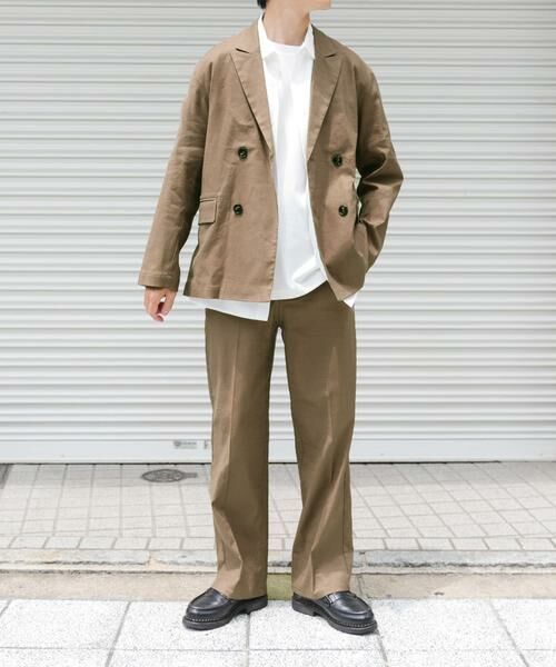 URBAN RESEARCH ITEMS / アーバンリサーチ アイテムズ その他アウター | 『セットアップ対応』Linen Blend Double Jacket | 詳細5