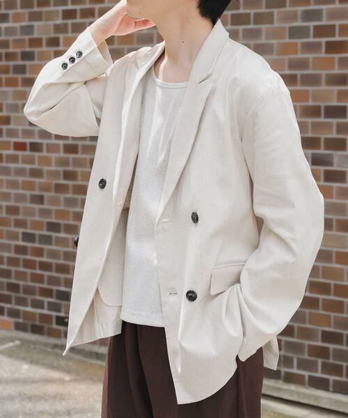 URBAN RESEARCH ITEMS / アーバンリサーチ アイテムズ その他アウター | 『セットアップ対応』Linen Blend Double Jacket | 詳細13