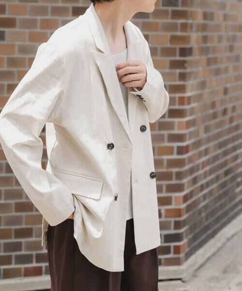 URBAN RESEARCH ITEMS / アーバンリサーチ アイテムズ その他アウター | 『セットアップ対応』Linen Blend Double Jacket | 詳細14