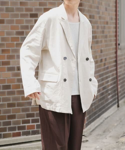 URBAN RESEARCH ITEMS / アーバンリサーチ アイテムズ その他アウター | 『セットアップ対応』Linen Blend Double Jacket | 詳細15
