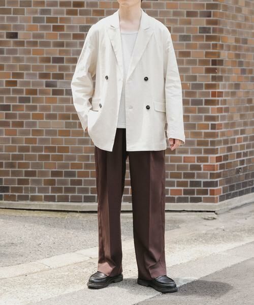 URBAN RESEARCH ITEMS / アーバンリサーチ アイテムズ その他アウター | 『セットアップ対応』Linen Blend Double Jacket | 詳細16