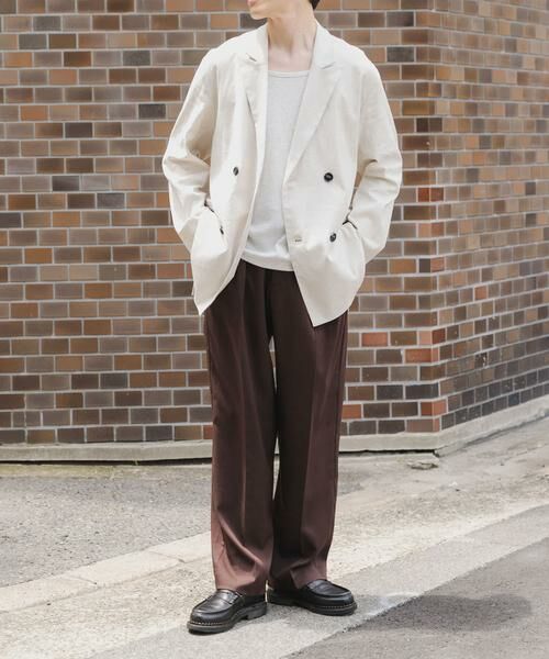URBAN RESEARCH ITEMS / アーバンリサーチ アイテムズ その他アウター | 『セットアップ対応』Linen Blend Double Jacket | 詳細17