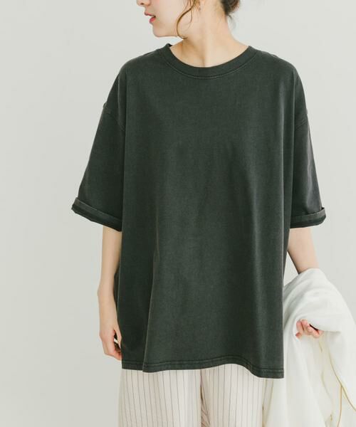 URBAN RESEARCH ITEMS / アーバンリサーチ アイテムズ Tシャツ | ピグメントTシャツ(ブラック)