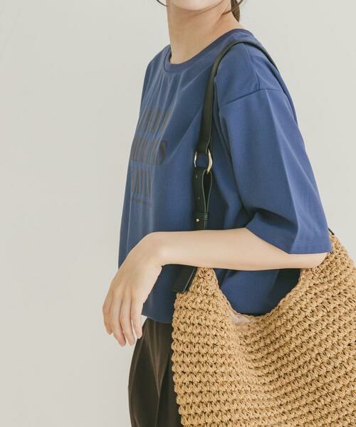 URBAN RESEARCH ITEMS / アーバンリサーチ アイテムズ Tシャツ | カットジョーゼットロゴTシャツ | 詳細1