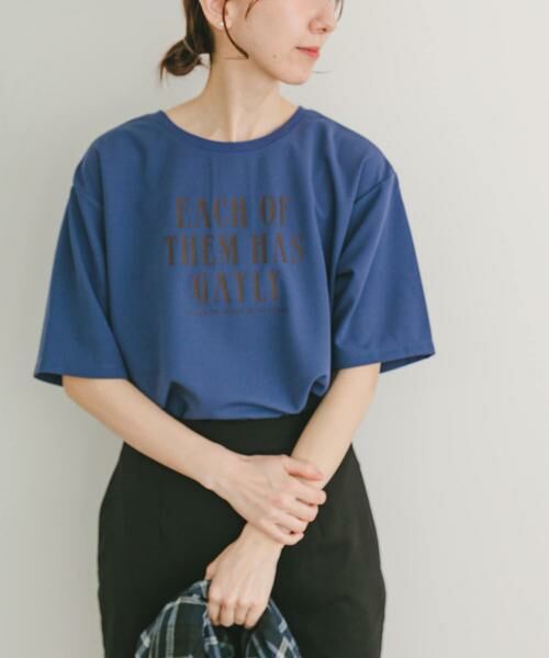 URBAN RESEARCH ITEMS / アーバンリサーチ アイテムズ Tシャツ | カットジョーゼットロゴTシャツ | 詳細12