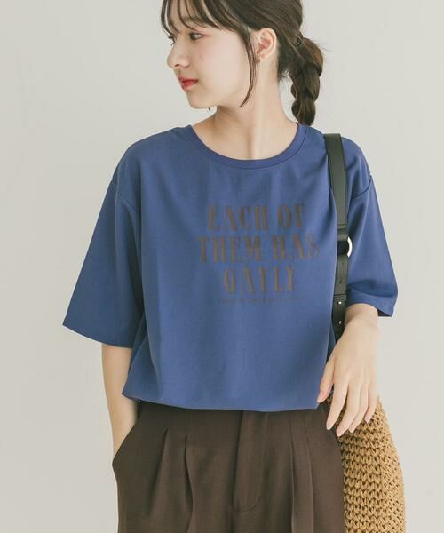 URBAN RESEARCH ITEMS / アーバンリサーチ アイテムズ Tシャツ | カットジョーゼットロゴTシャツ | 詳細3