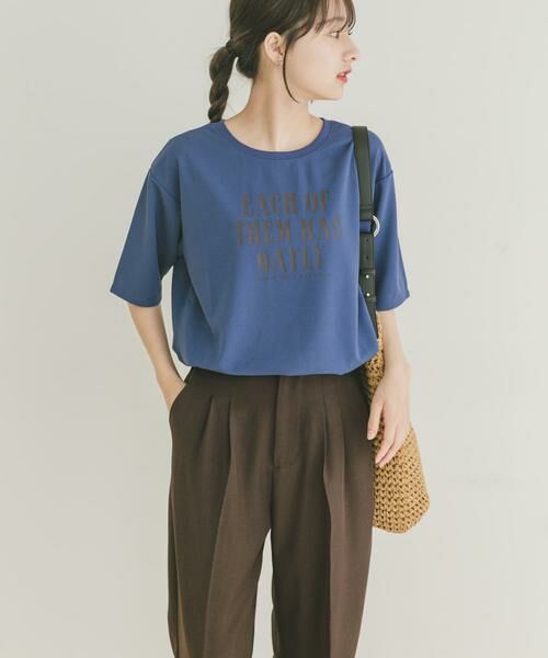 URBAN RESEARCH ITEMS / アーバンリサーチ アイテムズ Tシャツ | カットジョーゼットロゴTシャツ | 詳細6