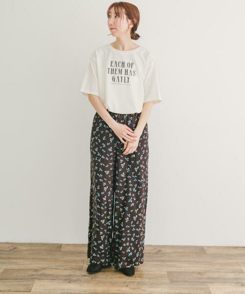 URBAN RESEARCH ITEMS / アーバンリサーチ アイテムズ Tシャツ | カットジョーゼットロゴTシャツ | 詳細30