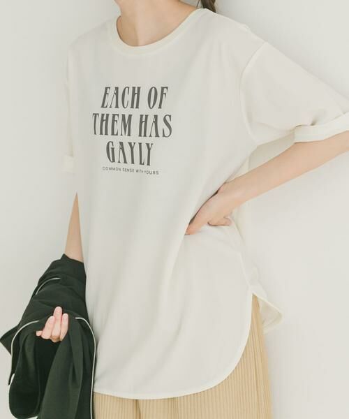 URBAN RESEARCH ITEMS / アーバンリサーチ アイテムズ Tシャツ | カットジョーゼットロゴTシャツ | 詳細20