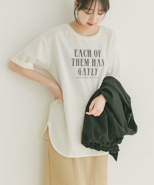 URBAN RESEARCH ITEMS / アーバンリサーチ アイテムズ Tシャツ | カットジョーゼットロゴTシャツ | 詳細21