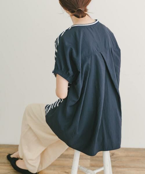 URBAN RESEARCH ITEMS / アーバンリサーチ アイテムズ Tシャツ | ナイロンドッキングフレンチプルオーバー | 詳細11