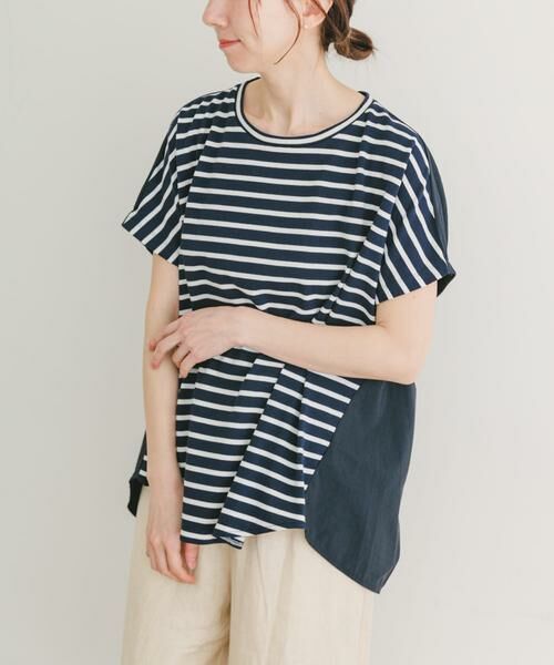 URBAN RESEARCH ITEMS / アーバンリサーチ アイテムズ Tシャツ | ナイロンドッキングフレンチプルオーバー | 詳細12