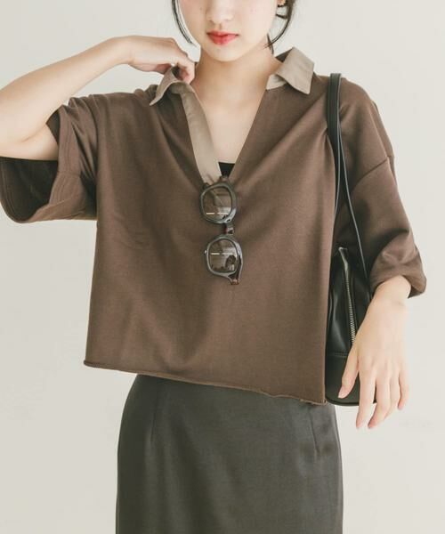 URBAN RESEARCH ITEMS / アーバンリサーチ アイテムズ ポロシャツ | ミニ裏毛スキッパーポロ | 詳細1