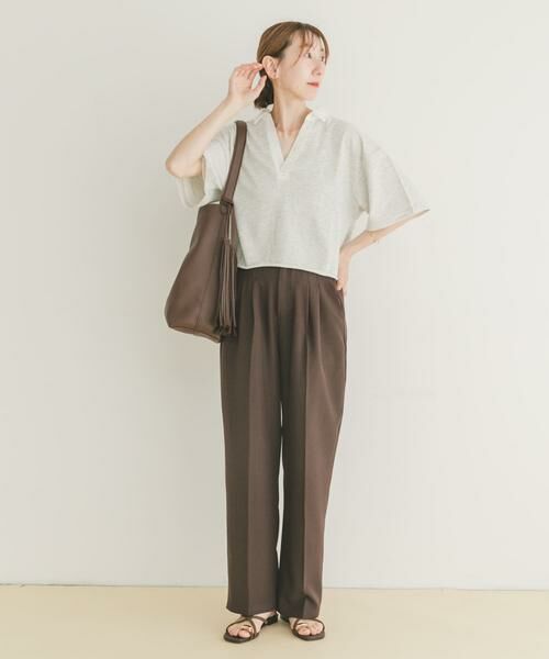 URBAN RESEARCH ITEMS / アーバンリサーチ アイテムズ ポロシャツ | ミニ裏毛スキッパーポロ | 詳細12