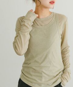 URBAN RESEARCH ITEMS / アーバンリサーチ アイテムズ Tシャツ | シアーリブタンクセットTシャツ