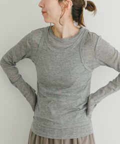 URBAN RESEARCH ITEMS / アーバンリサーチ アイテムズ Tシャツ | シアーリブタンクセットTシャツ