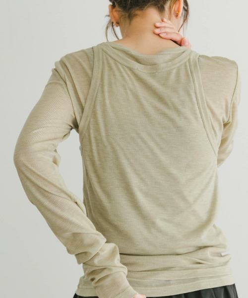 URBAN RESEARCH ITEMS / アーバンリサーチ アイテムズ Tシャツ | シアーリブタンクセットTシャツ | 詳細2