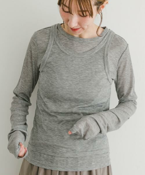 URBAN RESEARCH ITEMS / アーバンリサーチ アイテムズ Tシャツ | シアーリブタンクセットTシャツ | 詳細12