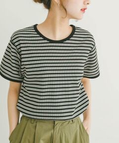 URBAN RESEARCH ITEMS / アーバンリサーチ アイテムズ Tシャツ | ハニカムワッフルボーダーTシャツ