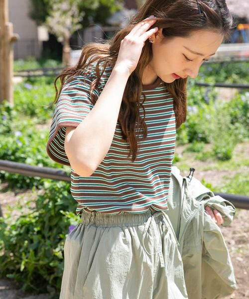 URBAN RESEARCH ITEMS / アーバンリサーチ アイテムズ Tシャツ | ハニカムワッフルボーダーTシャツ | 詳細2