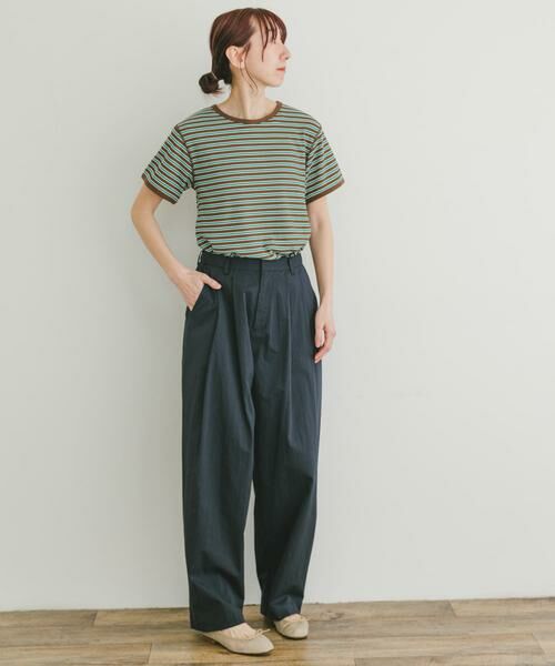 URBAN RESEARCH ITEMS / アーバンリサーチ アイテムズ Tシャツ | ハニカムワッフルボーダーTシャツ | 詳細6