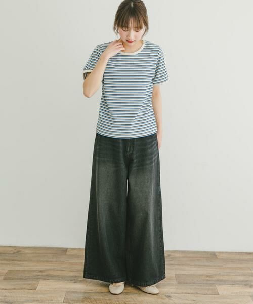 URBAN RESEARCH ITEMS / アーバンリサーチ アイテムズ Tシャツ | ハニカムワッフルボーダーTシャツ | 詳細12