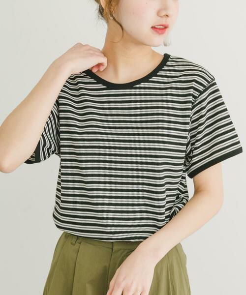 URBAN RESEARCH ITEMS / アーバンリサーチ アイテムズ Tシャツ | ハニカムワッフルボーダーTシャツ | 詳細19