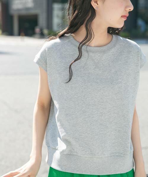 URBAN RESEARCH ITEMS/アーバンリサーチ アイテムズ 裏毛ノースリーブベスト グレー FREE