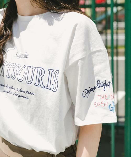 URBAN RESEARCH ITEMS / アーバンリサーチ アイテムズ Tシャツ | ロゴ刺繍半袖Tシャツ | 詳細14