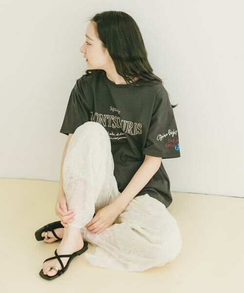 URBAN RESEARCH ITEMS / アーバンリサーチ アイテムズ Tシャツ | ロゴ刺繍半袖Tシャツ | 詳細23