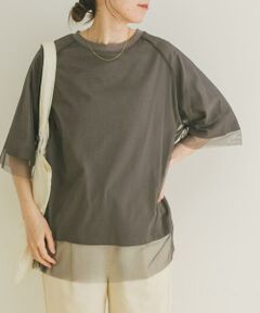 URBAN RESEARCH ITEMS / アーバンリサーチ アイテムズ Tシャツ | チュールレイヤードハンソデTシャツ