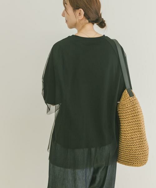 URBAN RESEARCH ITEMS / アーバンリサーチ アイテムズ Tシャツ | チュールレイヤードハンソデTシャツ | 詳細13