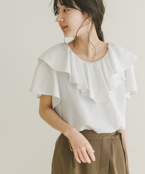 URBAN RESEARCH ITEMS / アーバンリサーチ アイテムズ Tシャツ | フリルTシャツ | 詳細1