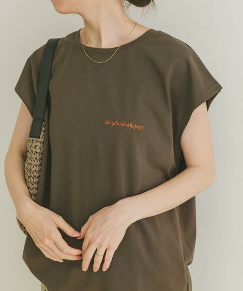 URBAN RESEARCH ITEMS / アーバンリサーチ アイテムズ Tシャツ | 刺繍フレンチTシャツ | 詳細1