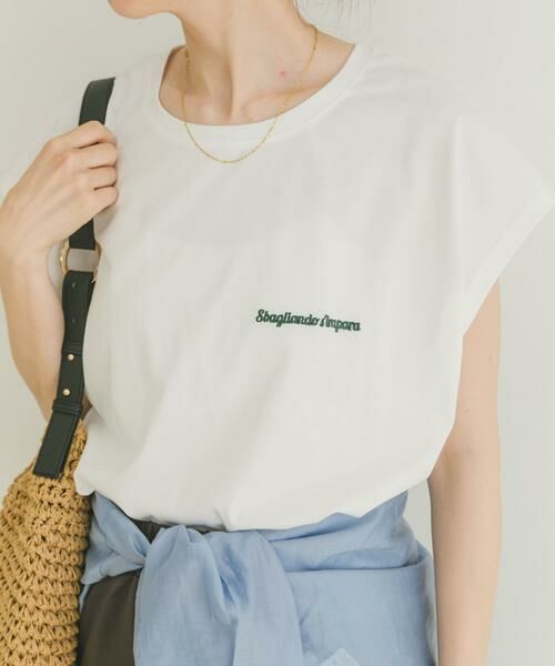 URBAN RESEARCH ITEMS / アーバンリサーチ アイテムズ Tシャツ | 刺繍フレンチTシャツ | 詳細8
