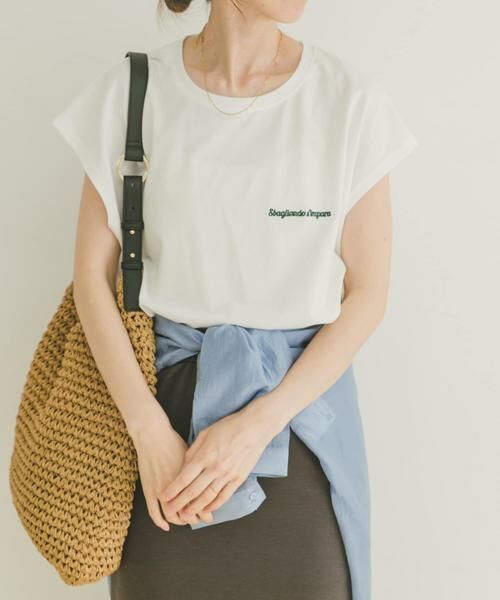 URBAN RESEARCH ITEMS / アーバンリサーチ アイテムズ Tシャツ | 刺繍フレンチTシャツ | 詳細9