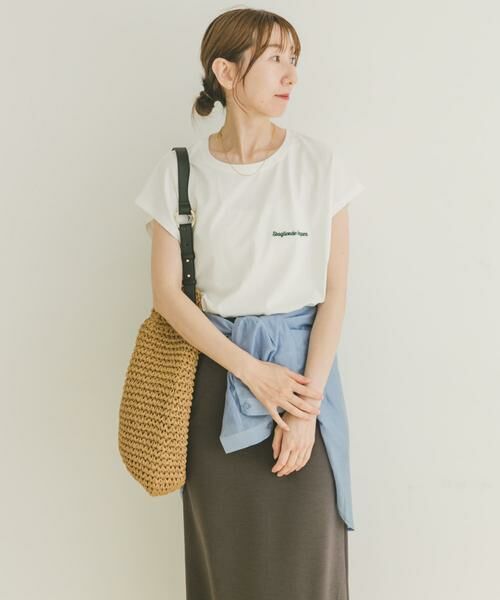 URBAN RESEARCH ITEMS / アーバンリサーチ アイテムズ Tシャツ | 刺繍フレンチTシャツ | 詳細12