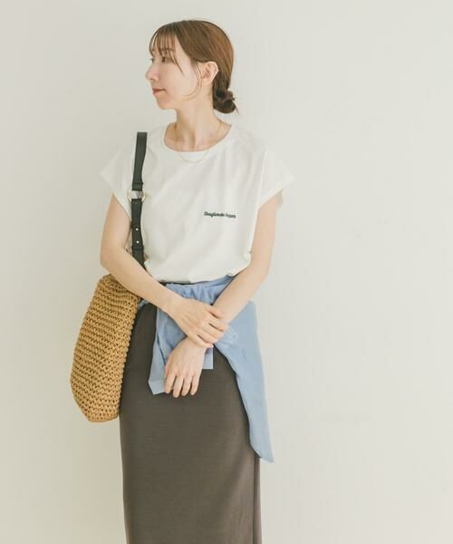 URBAN RESEARCH ITEMS / アーバンリサーチ アイテムズ Tシャツ | 刺繍フレンチTシャツ | 詳細13