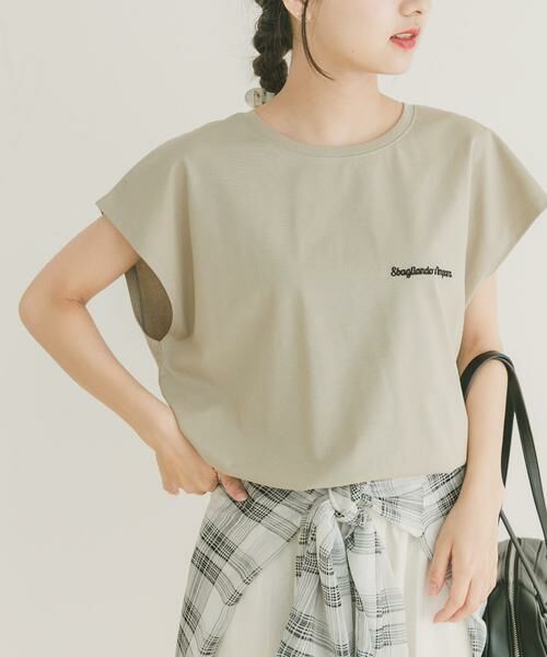 URBAN RESEARCH ITEMS / アーバンリサーチ アイテムズ Tシャツ | 刺繍フレンチTシャツ | 詳細17
