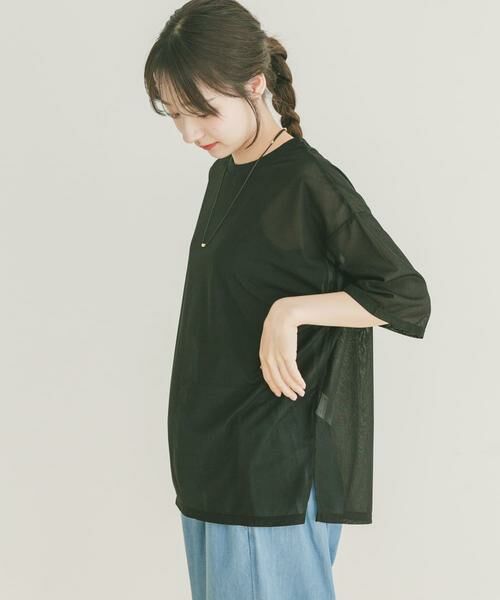 URBAN RESEARCH ITEMS / アーバンリサーチ アイテムズ Tシャツ | シアー半袖Tシャツ | 詳細20