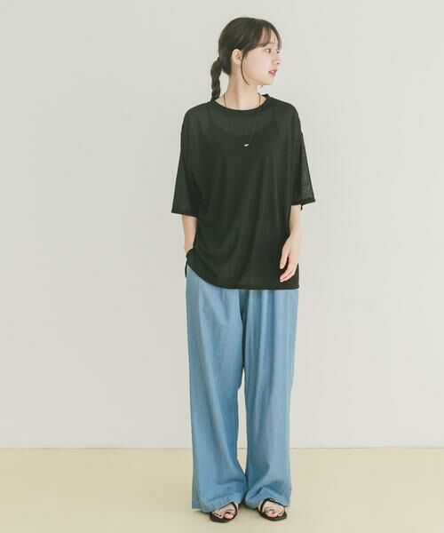 URBAN RESEARCH ITEMS / アーバンリサーチ アイテムズ Tシャツ | シアー半袖Tシャツ | 詳細23