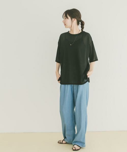URBAN RESEARCH ITEMS / アーバンリサーチ アイテムズ Tシャツ | シアー半袖Tシャツ | 詳細24