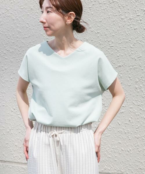 URBAN RESEARCH ITEMS / アーバンリサーチ アイテムズ Tシャツ | カットミラノフレンチプルオーバー(ミント)