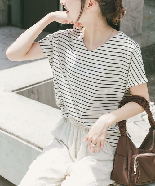 URBAN RESEARCH ITEMS / アーバンリサーチ アイテムズ Tシャツ | カットミラノフレンチプルオーバー(ホワイト系その他)