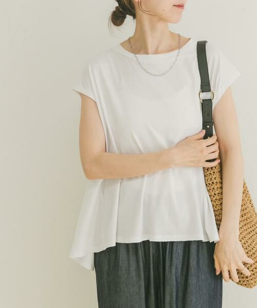 URBAN RESEARCH ITEMS / アーバンリサーチ アイテムズ Tシャツ | バックティアードフレンチTシャツ | 詳細12