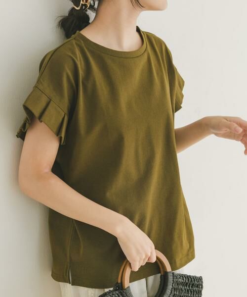 URBAN RESEARCH ITEMS/アーバンリサーチ アイテムズ オリガミタックTシャツ カーキ FREE URBAN RESEARCH ITEMS/アーバンリサーチ アイテムズ オリガミタックTシャツ カーキ FREE