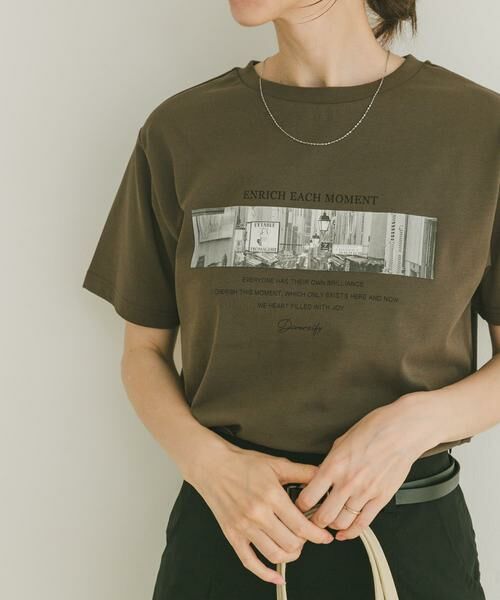 URBAN RESEARCH ITEMS / アーバンリサーチ アイテムズ Tシャツ | フォトプリントTシャツ(ブラウン)