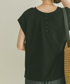 URBAN RESEARCH ITEMS / アーバンリサーチ アイテムズ Tシャツ | バックボタンフレンチTシャツ