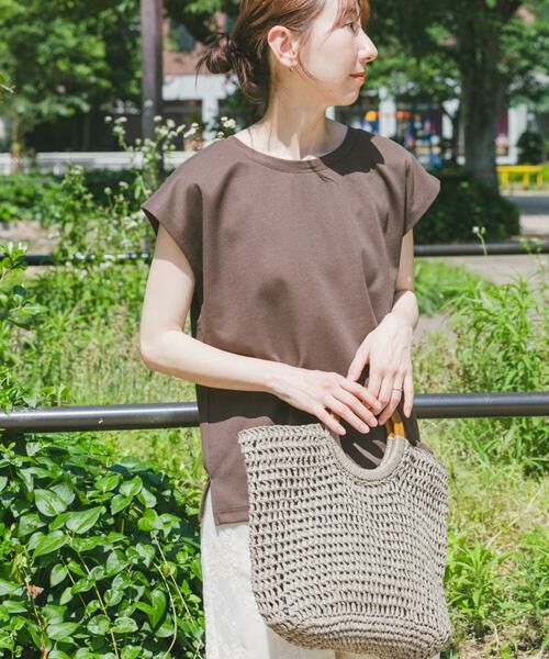 URBAN RESEARCH ITEMS / アーバンリサーチ アイテムズ Tシャツ | バックボタンフレンチTシャツ | 詳細2